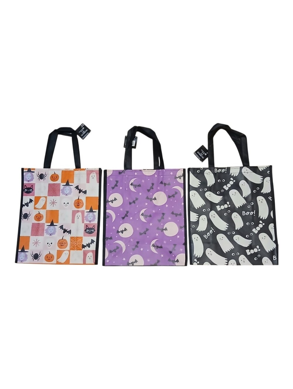 3 Spooky Halloween reusable totes